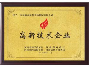 高新技術(shù)企業(yè)獎項(xiàng)榮譽(yù)